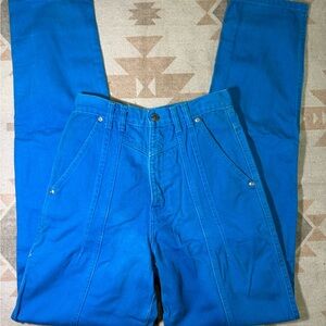 Vintage Silverlake Wrangler Bareback Western Vibrant Blue High-Waisted Jeans
